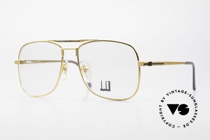 Dunhill 6038 Vergoldete 80er Titanium Brille Details