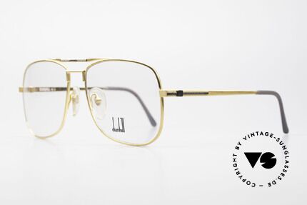 Dunhill 6038 Vergoldete 80er Titanium Brille, Produktionskosten 1986 für dieses Modell = 120,- DM, Passend für Herren