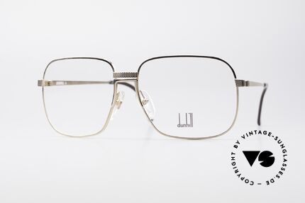 Dunhill 6090 Vergoldete 90er Herrenbrille, vintage A. Dunhill Gentleman-Brillenfassung v. 1990, Passend für Herren