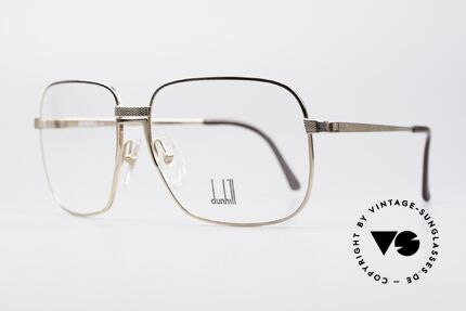 Dunhill 6090 Vergoldete 90er Herrenbrille, edle, vergoldete Fassung mit flexibler Rahmenbrücke, Passend für Herren