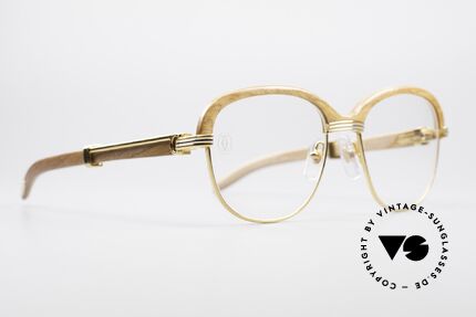 Cartier Malmaison Rare Bubinga Edelholzbrille, kostbare Rarität der teuren 'Precious Wood' Serie, Passend für Herren und Damen