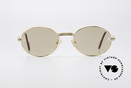 Cartier Saint Honore Ovale Luxus Sonnenbrille, edles & zeitloses Design, Medium-Größe 51°20, 140, Passend für Herren und Damen