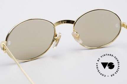 Cartier Saint Honore Ovale Luxus Sonnenbrille, ungetragen mit OVP (eine Rarität in diesem Zustand), Passend für Herren und Damen
