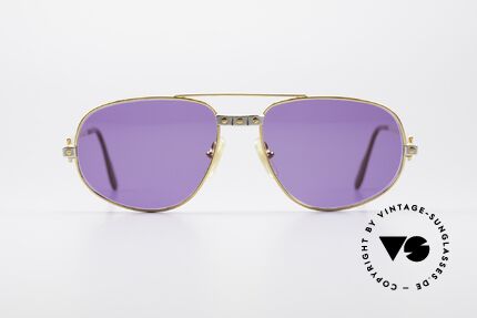 Cartier Romance Santos - S Luxus Sonnenbrille, wurde 1986 veröffentlicht und dann bis 1997 produziert, Passend für Herren und Damen