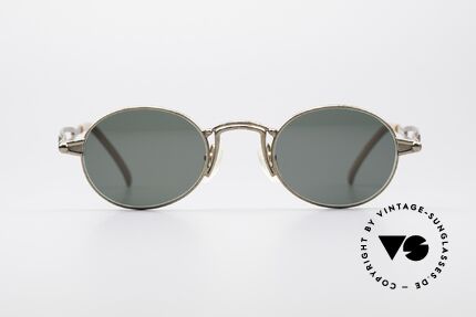 Jean Paul Gaultier 56-7108 Ovale Designer Sonnenbrille, ovale Form mit markanten Designer-Elementen, Passend für Herren und Damen