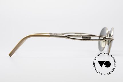 Jean Paul Gaultier 56-7108 Ovale Designer Sonnenbrille, die Fassung ist auch für optische Gläser geeignet, Passend für Herren und Damen
