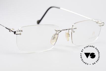 Aigner EA360 Randlose Vintage Fassung, KEINE RETROBRILLE, ein 90er Jahre Original + EA Etui, Passend für Herren