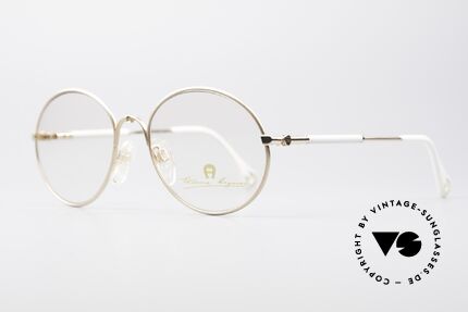 Aigner EA13 Kleine Runde 80er Brille, wahre Luxus-Brille mit Seriennr.; kostbar & selten, Passend für Damen