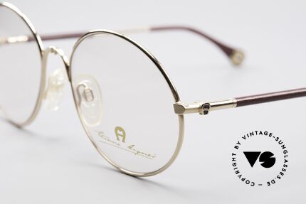 Aigner EA13 Runde 80er Luxus Brille, ein echtes "Must-Have" für Kenner & Modeliebhaber, Passend für Herren und Damen