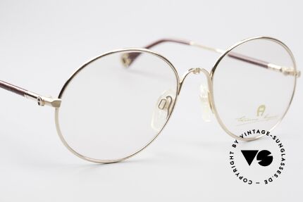Aigner EA13 Runde 80er Luxus Brille, ungetragen (wie alle unsere vintage Aigner Brillen), Passend für Herren und Damen