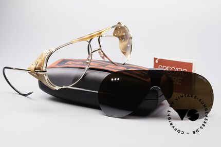 Cebe 2000 Clip On Ral­lye Sportbrille, abnehmbarer Sonnen-Clip; somit auch als Brille nutzbar, Passend für Herren