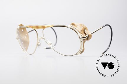 Cebe 2000 Clip On Ral­lye Sportbrille, Seitenblenden mit LEDER-Überzug ebenfalls abnehmbar!, Passend für Herren