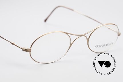 Giorgio Armani 229 Die Schubert Brille, sehr puristisch: einfache 'Drahtbrille' mit einem X-Steg, Passend für Herren und Damen