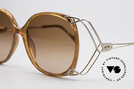Christian Dior 2616 80er Damen Sonnenbrille XXL, ungetragenes Einzelstück aus den 80er Jahren + Etui, Passend für Damen
