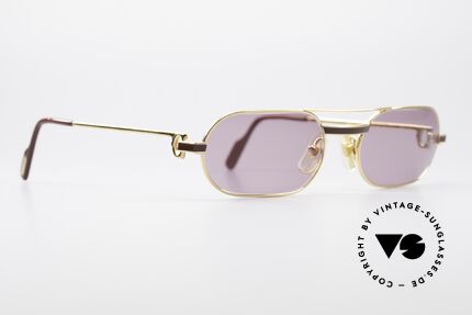 Cartier MUST Laque - M Luxus Sonnenbrille, getragen von Elton John (Video "I'm still standing"), Passend für Herren und Damen Cartier MUST Laque - M Luxus Sonnenbrille, getragen von Elton John (Video "I'm still standing"), Passend für Herren und Damen