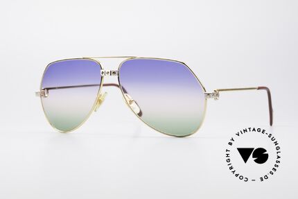 Cartier Vendome Santos - L Rare Luxus Sonnenbrille 80er Details