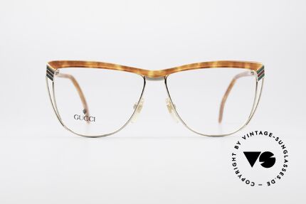 Gucci 2300 Vintage Designer Damenbrille, Bügel mit dem berühmten Symbol (die 2 Steigbügel), Passend für Damen