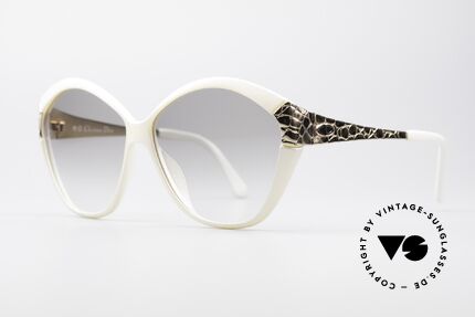 Christian Dior 2319 80er Damen Designerbrille, edle, vergoldete Bügel in einer Art 'Croco'-Muster, Passend für Damen