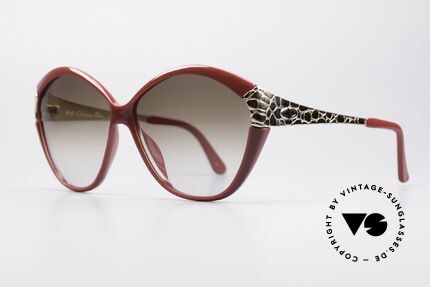 Christian Dior 2319 Damen Designersonnenbrille, edle, vergoldete Bügel in einer Art 'Croco'-Muster, Passend für Damen