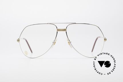 Cartier Vendome LC - L Platin Edition Luxusbrille, wurde 1983 veröffentlicht & dann bis 1997 produziert, Passend für Herren