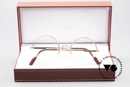 Cartier Mayfair - S Runde Luxusbrille Damen Herren, inkl. original Cartier Box, Etui und Zertifikaten, Passend für Herren und Damen