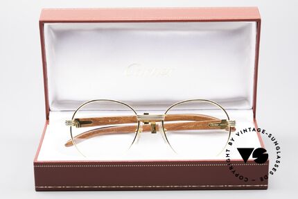 Cartier Bagatelle Bubinga Edelholzbrille Luxus, ungetragenes Einzelstück; begehrt bei Sammlern!, Passend für Herren und Damen