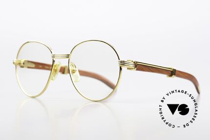 Cartier Bagatelle Bubinga Edelholzbrille Luxus, kostbare Rarität der teuren 'Precious Wood' Serie, Passend für Herren und Damen