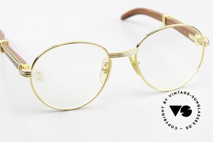 Cartier Bagatelle Bubinga Edelholzbrille Luxus, mit orig. Verpackung (Etui, Zertifikat, Putztuch..), Passend für Herren und Damen