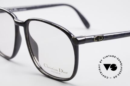 Christian Dior 2341 80er Optyl Monsieur Brille, zudem, sehr dezent elegantes Farbmuster in graublau, Passend für Herren