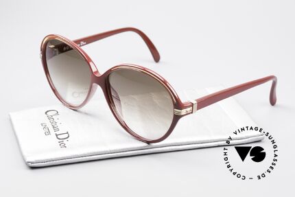 Christian Dior 2308 80er Damen Designer Brille, Sonnengläser in braun-Verlauf (100% UV Protection), Passend für Damen