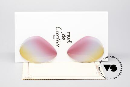 Cartier Vendome Lenses - M Tricolored Sunrise Gläser Details
