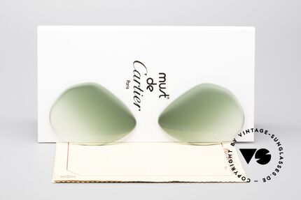 Cartier Vendome Lenses - M Sonnengläser Grün Verlauf Details
