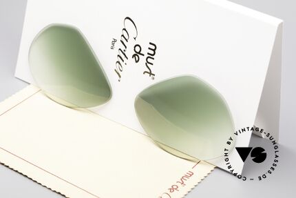 Cartier Vendome Lenses - M Sonnengläser Grün Verlauf, neue CR39 UV400 Kunststoff-Gläser (100% UV Schutz), Passend für Herren und Damen