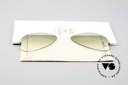 Cartier Vendome Lenses - M Sonnengläser Grün Verlauf, von unserem Optiker gefertigt: daher neu & kratzerfrei, Passend für Herren und Damen