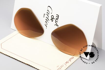 Cartier Vendome Lenses - L Sonnengläser Abendrot, neue CR39 UV400 Kunststoff-Gläser (100% UV Schutz), Passend für Herren
