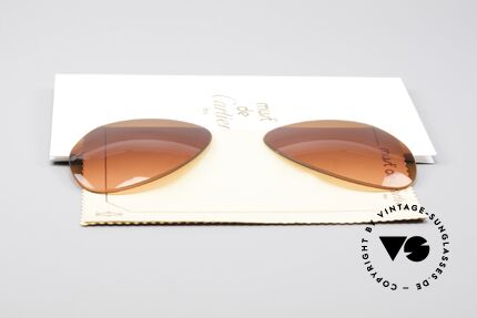Cartier Vendome Lenses - L Sonnengläser Abendrot, von unserem Optiker gefertigt: daher neu & kratzerfrei, Passend für Herren