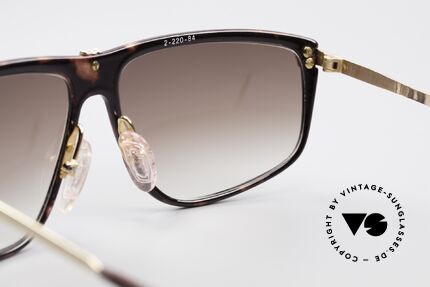 AVUS 2-220 Rare Vintage Sonnenbrille, KEINE Retrobrille; sondern Original! (inkl. Versace Etui), Passend für Herren und Damen