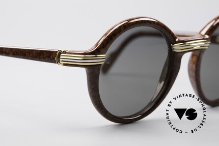 Cartier Cabriolet Runde Luxus Sonnenbrille, hochwertig entspiegelte Sonnengläser mit Cartier Logo, Passend für Damen