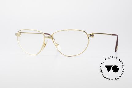 Cartier Panthere Windsor - M 90er Luxus Fassung, vintage Cartier Panthère Windsor Luxus-Brillenfassung, Passend für Damen