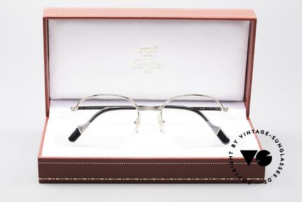 Cartier Colisee Runde Luxus Platin Brille, teure Platin-Edition: Fassung mit Platin-Legierung, Passend für Herren und Damen
