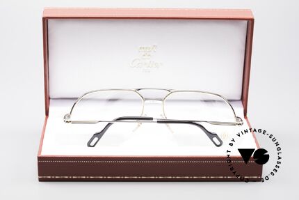 Cartier Orsay Halbrand Luxus Platin Brille, ungetragenes Unikat (inkl. orig. Box u. Zertifikat), Passend für Herren