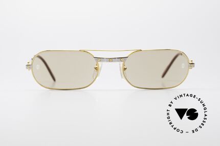 Cartier MUST Santos - M Elton John Sonnenbrille, hier mit dem SANTOS Dekor in M Größe 55°20, 140, Passend für Herren Cartier MUST Santos - M Elton John Sonnenbrille, hier mit dem SANTOS Dekor in M Größe 55°20, 140, Passend für Herren