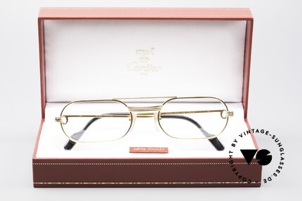 Cartier MUST LC Rose - M Limitierte Luxus Brille 80er, LIMITIERTE Rosé-Gold Serie (glänzt dadurch wärmer), Passend für Herren