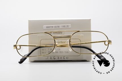 Cartier MUST LC Rose - M Limitierte Luxus Brille 80er, KEIN RETRO; ein 35 Jahre altes vintage ORIGINAL!, Passend für Herren
