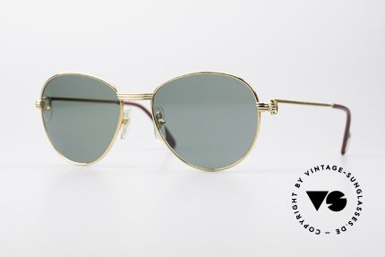 Cartier S Brillants 0,20 ct Vintage Diamanten Brille, runde Cartier Luxus-Sonnenbrille in Größe 55°18, Passend für Damen