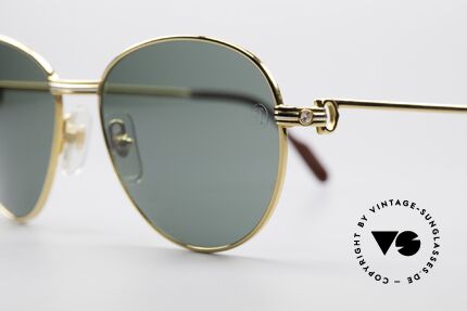 Cartier S Brillants 0,20 ct Vintage Diamanten Brille, orig. Sonnengläser mit CARTIER-Gravur, 100% UV, Passend für Damen