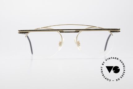 Cazal 748 Rare 90er Brille No Retro, tolles geometrisches Spiel (rund und eckig zugleich), Passend für Herren und Damen