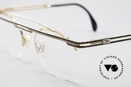 Cazal 748 Rare 90er Brille No Retro, Cazal-Katalog Farbbezeichnung: gold-schwarz gefleckt, Passend für Herren und Damen