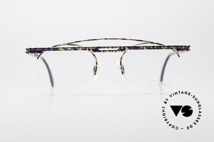 Cazal 748 Crazy Vintage No Retrobrille, tolles geometrisches Spiel (rund und eckig zugleich), Passend für Herren und Damen