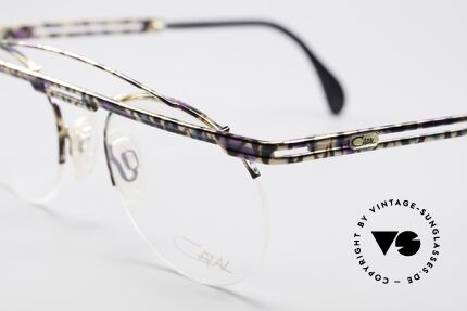 Cazal 748 Crazy Vintage No Retrobrille, Katalog-Farbbezeichnung: petrol-aubergine-schwarz, Passend für Herren und Damen